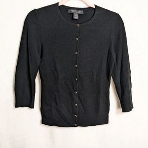 Express Design Studio Silk Cashmere 3/4 Sleeve Cardigan Size Small